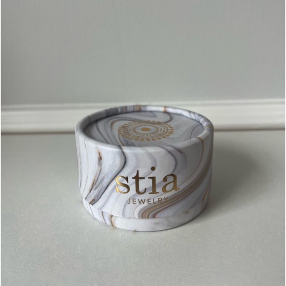 NWT Stia Jewelry Opal Round Sterling Silver Stud Earrings - Picture 3 of 3